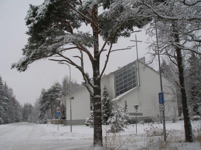 Harkujärve kirik talvel