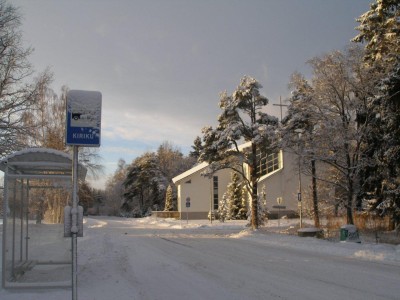 Harkujärve kirik talvel